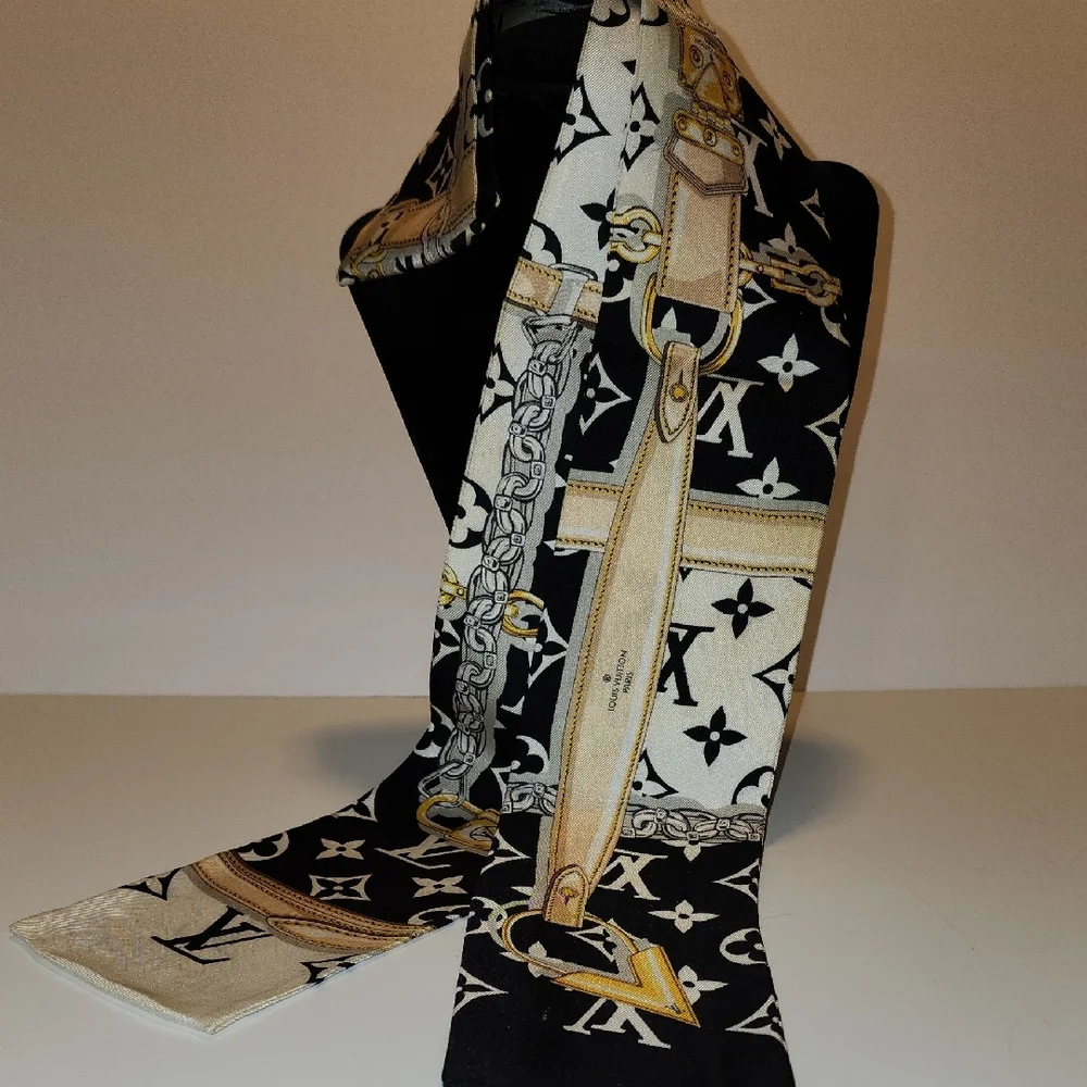 Louis Vuitton Monogram Silk Bandeau/Twilly - Picture 1 of 7